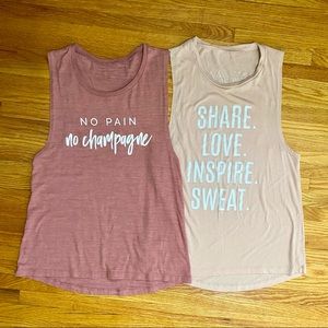 Tone It Up TIU:  2 Tank Top Lot, M/L (Pink shades)